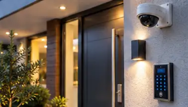  Home security system with CCTV camera and access control installed in London by Safe and Secured